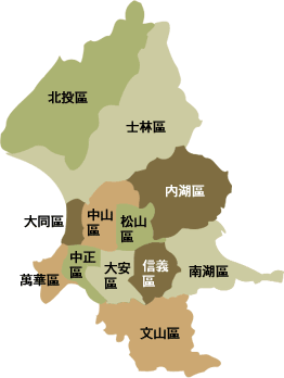 台北の地図