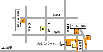 大湖の地図